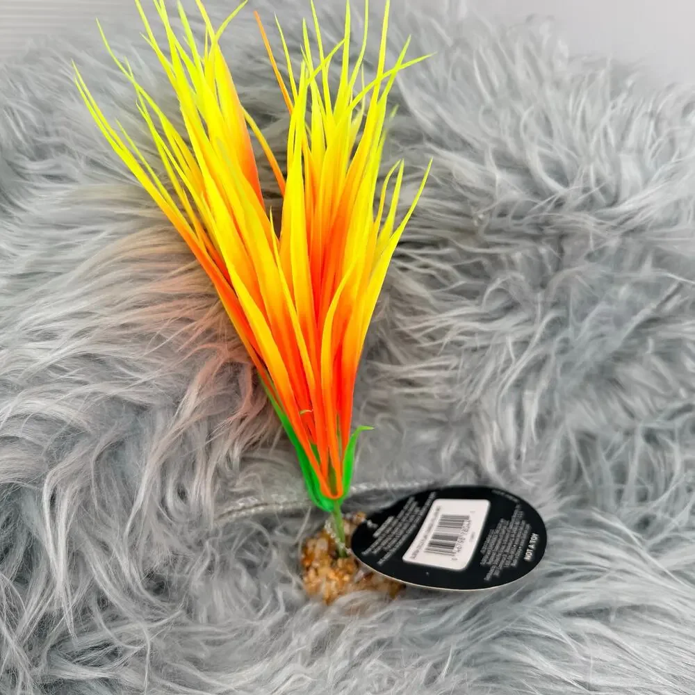 GloFish Aquarium Plant Orange & Yellow
